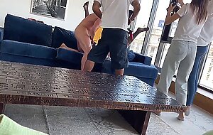 Backstage blowjob during pissing anal sex shooting in backstage