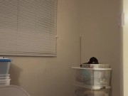 Cumming all over desk to Mia Khalifa