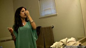 Sexy teen sucks on dick in POV close up