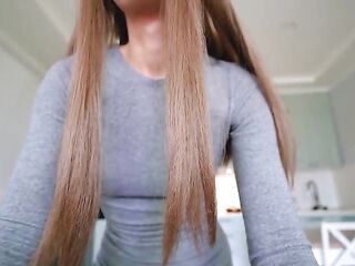 Hawt Step Mamma caught Step Son with boner whilst cleaning and helped him cum quickly on her large booty