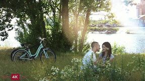 Romantic date on bikes ends with passionate and beautiful sex