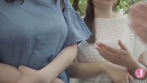 Exciting Threesome Adventure for Manami Dacchuno Nakadashi! A Squirting Storm Brews at