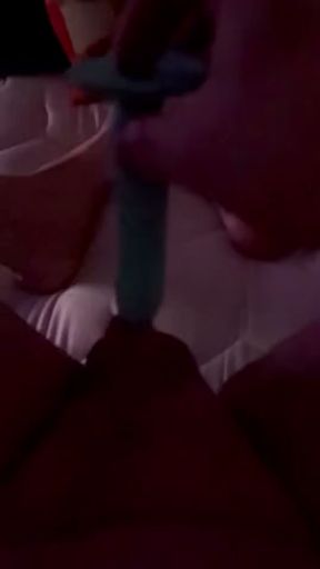 Ashlynn fingering her micro sissy cock