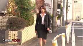 Shiona Suzumori's Intense Japanese Creampie Office Fuck