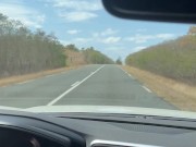 Je me masturbe en voiture et grosse ejaculation en extérieur! 🍆💦