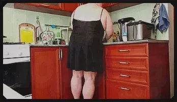 Steamy Kitchen Blowjob with a MILF