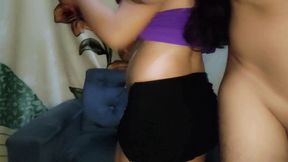 comeu o cuzinho da novinha gravida e ainda gozou dentro!