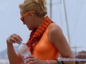 Topless Beach teens Voyeur HD