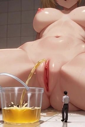 Huge Giantess Pissing While Tiny Men Admire Her - Very Horny
