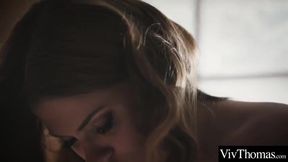 Gina Gerson moans loudly as she licks and fingerbangs her tight brunette pussy in the bathtub