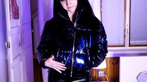 JOI in my blue metallic puffer jacket [wmv]