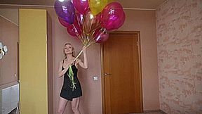Jenny sit pop all helium balloons **4K**