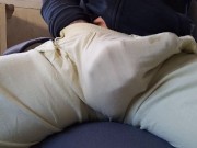 my big cock shows in my pants