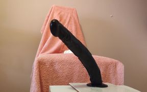 Gaping My Big Ass with Two Huge Dildos