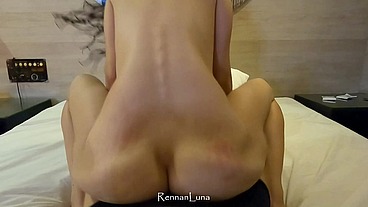 Ai Meu CU! Novinha Deu o Cuzinho pro Boy Foder no Motel sem Cuspe e sem Pena! (Rennan Luna e Gabbie Luna)