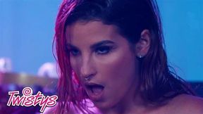 Twistys Curvilious LaSirena69 Touches Her Body Seductively While Dancing Naked On High Heels