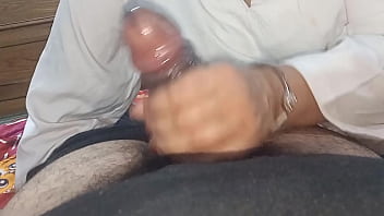 Indian desi guy bangs a busty nurse and cums on her