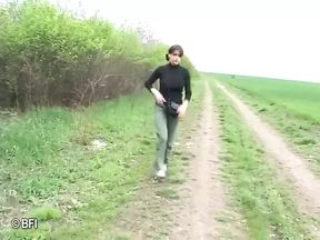 Sexy girls get fucked and covered with piss outdoors - DVD