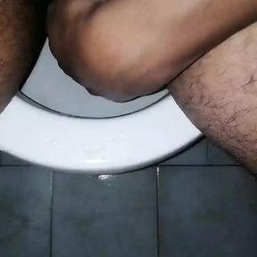 Bathroom morning sex pee XXX black cock