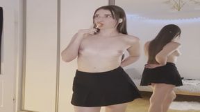 Lucy’s Lollipop Dance – Topless Tease & Sweet Oral Fetish