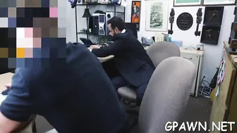 Amateur guy seduced into anal sex for cash in store