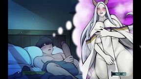 Hentai beauty Masturbates with curvy Kaguya