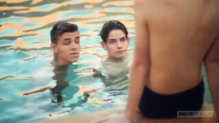 Avsugning, avsugningar, barbacka, gruppsex, kommer – homosexuella med stor dildo analknull