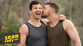 ”Justin Dominates Brysen with Intense Assfucking Pounding”