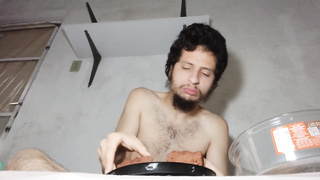 Moorning chocolate cake at apartment