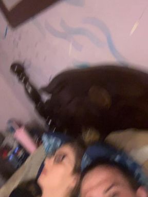 Stepsis is in a full orgasm