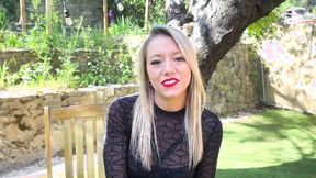 ”Ashley, the hot girl from Cassis, sucks like a boss!”