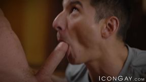 Nick Fitt seduces his stepbrother Jim Fit into a raw ass fucking