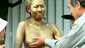 Public Painted Statue Fuck Video 15