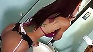 Busty TS Fernanda fucks straight guy : Part 2