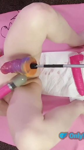 Epic moment from "Fucking machine and magic wand vibrator masturbation with Essex Girl Lisa"