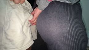 Big-assed Girl Grabs a Stranger's Cock in the Store