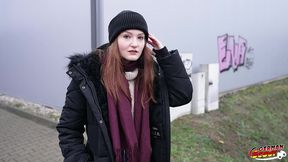 german scout - flexible ginger teen olivia westsun at pick up no condom casting fuck