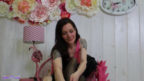 Transparent Heels Teasing and Dangling - Sheer Nylons and Slow Foot Play