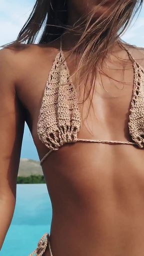 Maria enjoyed her holiday in a luxury villa, next to the pool masturbated and played with a diamond anal plug.