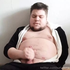 Young Chub Bear Masturbates On The Floor In Onesie Cumshot Feet Hole