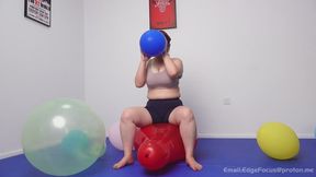 Bounce and Pop: Extreme Giant Balloon Sitting Challenge YAO2 4K copy