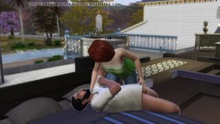 Female domination into sex. Elsa takes over her hubby. Sims