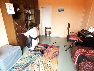Plump thrall vitgun is training for her Dominant's arrival, part 1.mp4