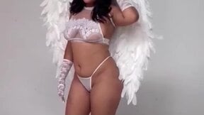 #latina #brunette #angel #photoshoot