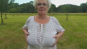 Hot Granny Piss Outdoors