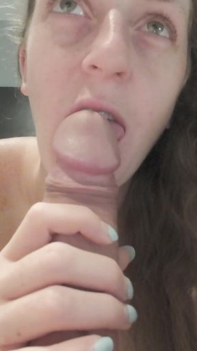 Horny Scottish Brunette Gets Her Mouth and Pussy Fucked by Thick 9 Inch Cock for Her Birthday