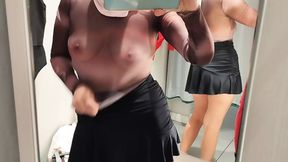 exy brunette in dressing room, hairy pussy, big ass, big tits. Amateur wife hairy pussy big tits big nipples big ass