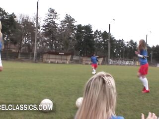 The sexy blond gets sodomized by her soccer trainer