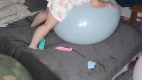 POP! Demolishing many 36" balloons, squeeze and nail pops.
