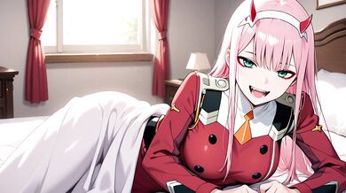 Zero Two straps on and rides you hard